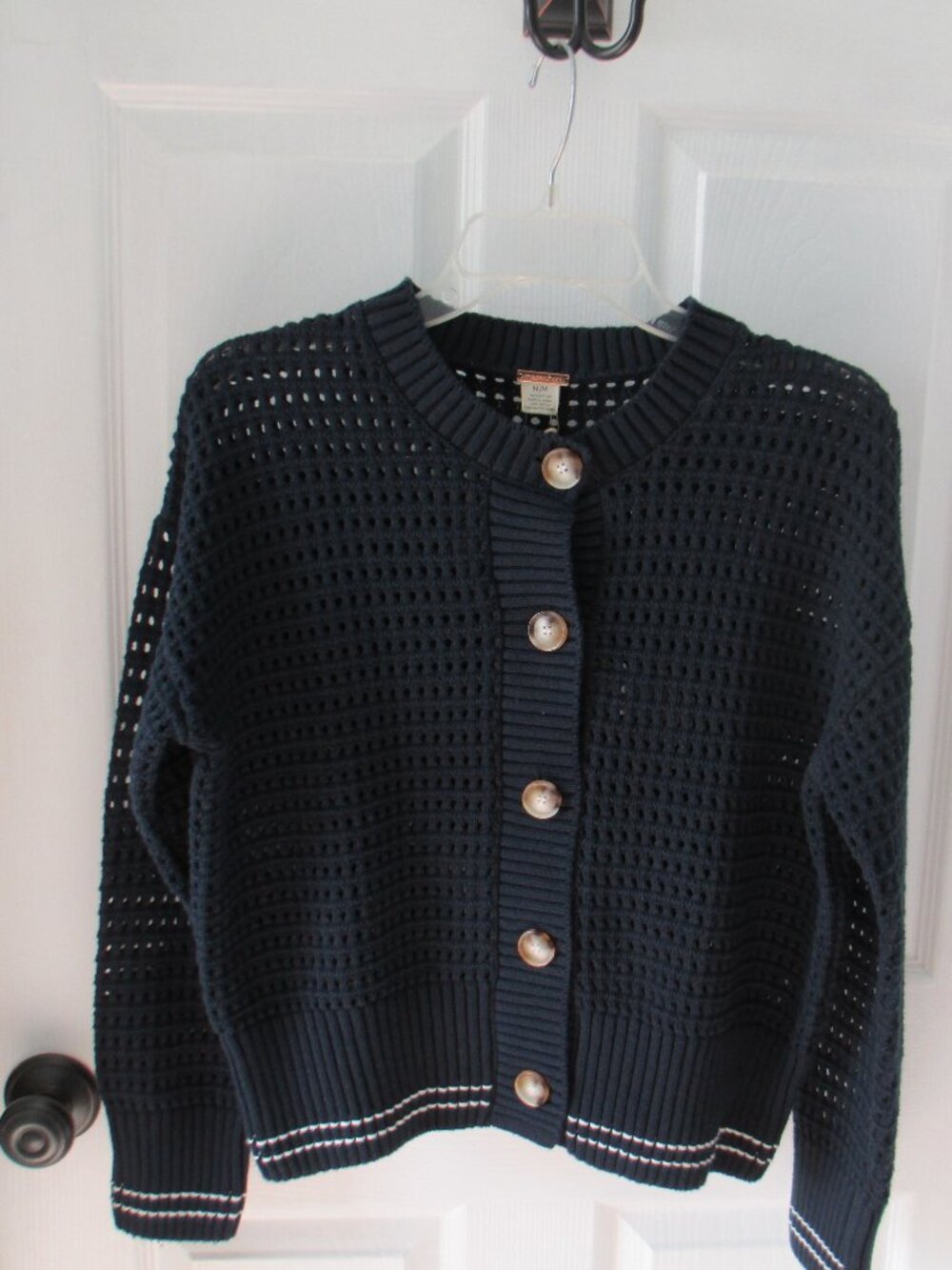 Magaschoni cropped cotton breathable cardigan